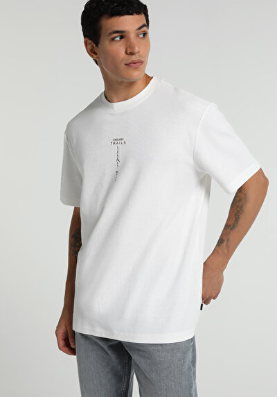 Image de T-shirt À Manches Courtes Blanc Comfort Fit Jakarli Homme