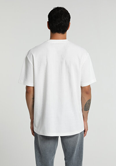 Image de T-shirt À Manches Courtes Blanc Comfort Fit Jakarli Homme