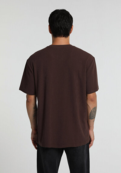 Image de T-shirt À Manches Courtes Marron Comfort Fit Jakarli Homme