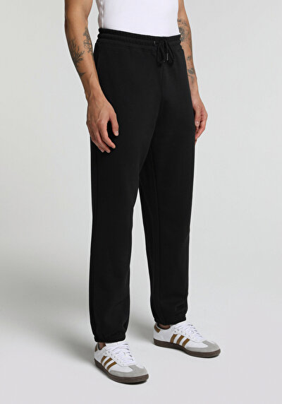 Image de Pantalon De Survêtement Noir Relaxed Fit Homme