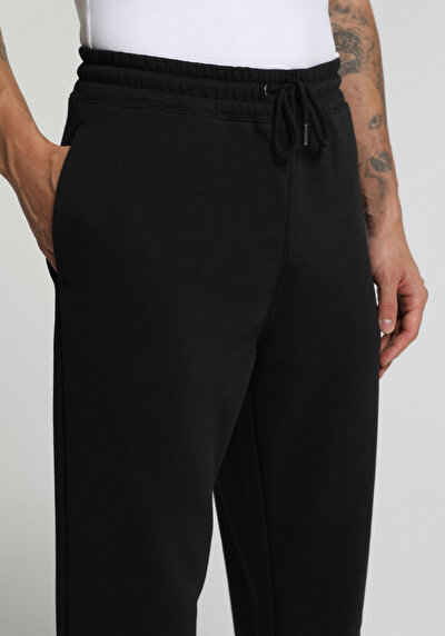 Image de Pantalon De Survêtement Noir Relaxed Fit Homme