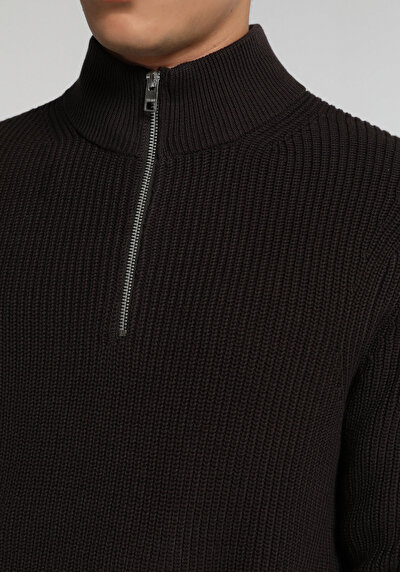 Image de Pull Marron Regular Fit Manches Longues  Homme