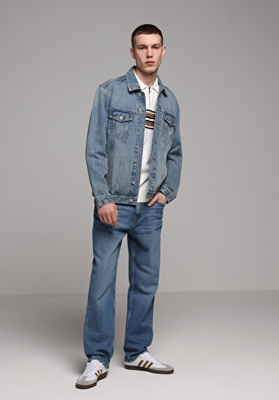 Image de 046 Marco Pantalon En Jean Loose Straight Fit Homme
