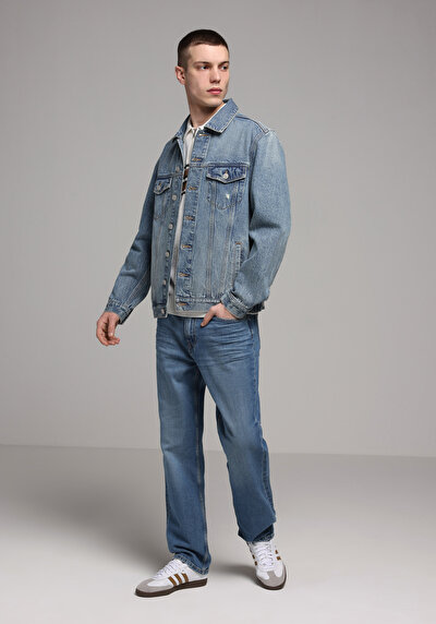 Image de 046 Marco Pantalon En Jean Loose Straight Fit Homme