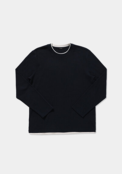 Image de T-shirt À Manches Longues Marine Regular Fit  Homme