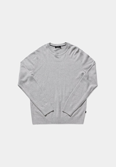 Image de Pull Gris Regular Fit Manches Longues  Homme