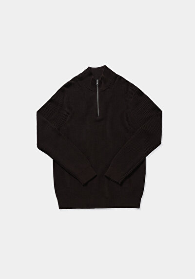 Image de Pull Marron Regular Fit Manches Longues  Homme