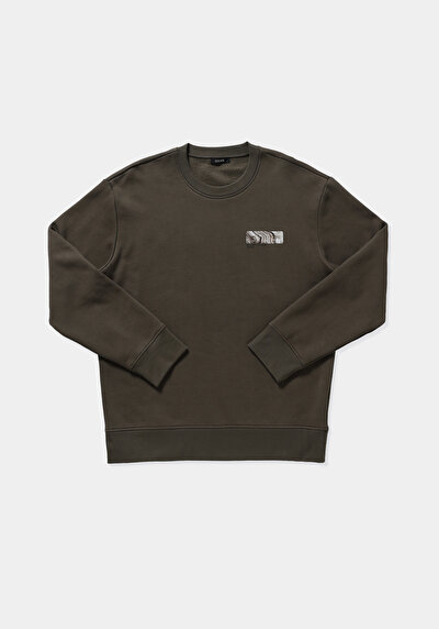 Image de Sweatshirt Kaki Relaxed Fit  Homme