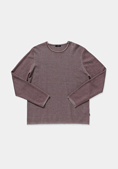 Image de Pull Violet Regular Fit Manches Longues  Homme