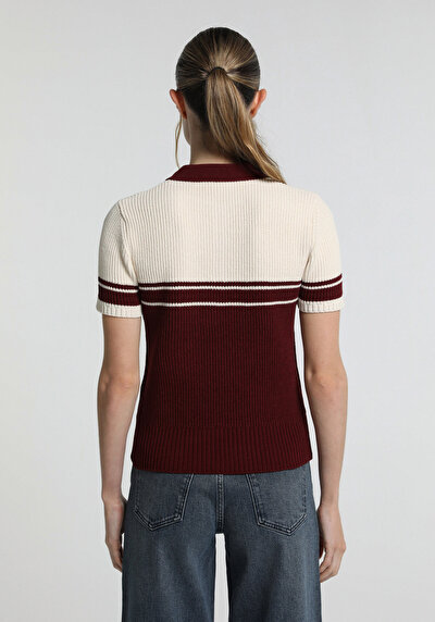 Image de Tricot Bordeaux Slim Fit Femme