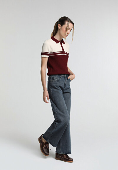 Image de Tricot Bordeaux Slim Fit  Femme