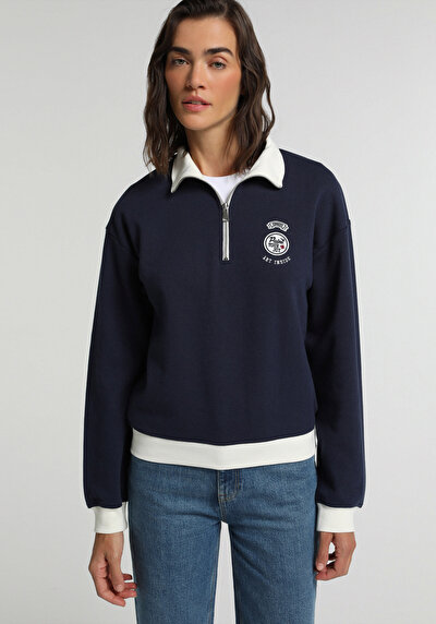 Image de Pull-over Marine Regular Fit Femme
