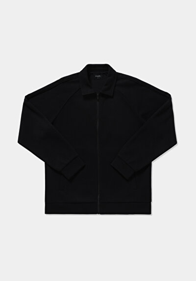 Image de Noir Regular Fit Manches Longues  Pique Homme