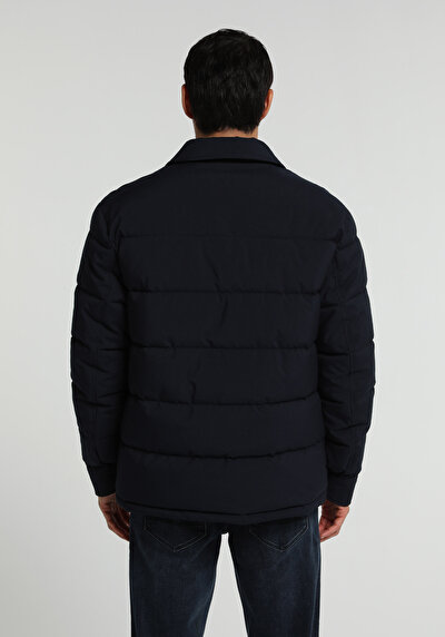 Image de Veste Marine Regular Fit Manches Longues  Matelassé Homme