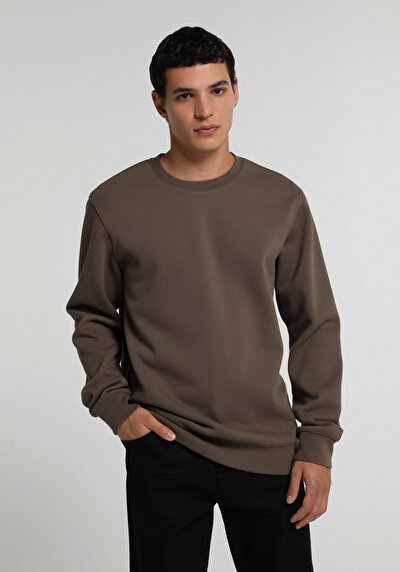 Image de Sweatshirt Marron Regular Fit Homme