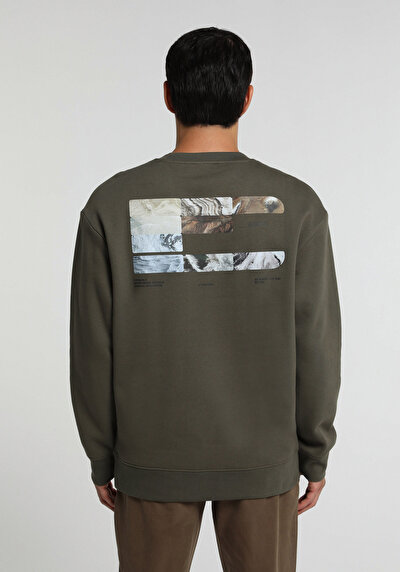 Image de Sweatshirt Kaki Relaxed Fit  Homme