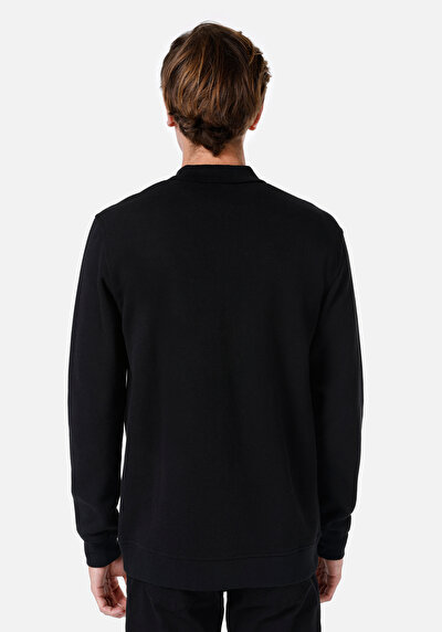 Image de T-shirt À Manches Longues Noir Regular Fit  Homme