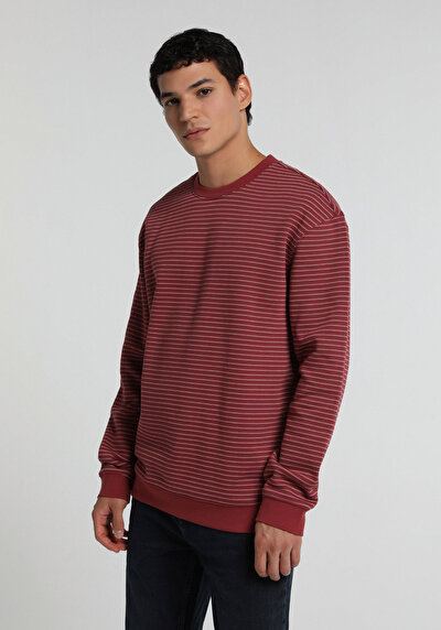 Image de Sweatshirt Rouge Relaxed Fit  Homme