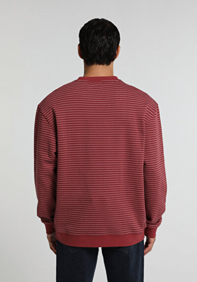 Image de Sweatshirt Rouge Relaxed Fit  Homme
