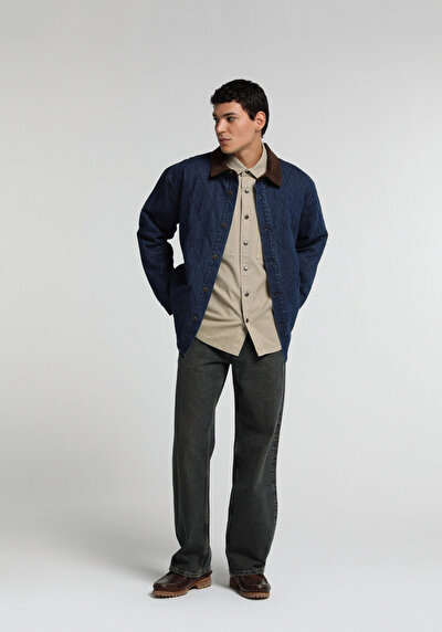 Image de Oversize Fit Manches Longues Jean Homme