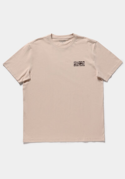 Image de T-shirt À Manches Courtes Blanc Relaxed Fit Droit Homme