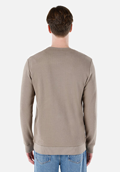Image de T-shirt À Manches Longues Vert Regular Fit  Homme