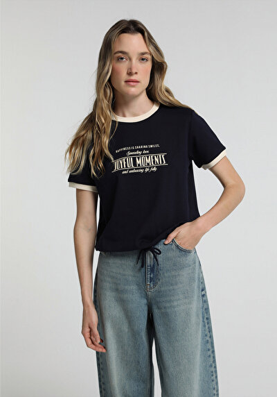 Image de Manches Courtes Marine Regular Fit Femme