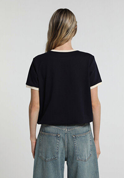 Image de Manches Courtes Marine Regular Fit Femme