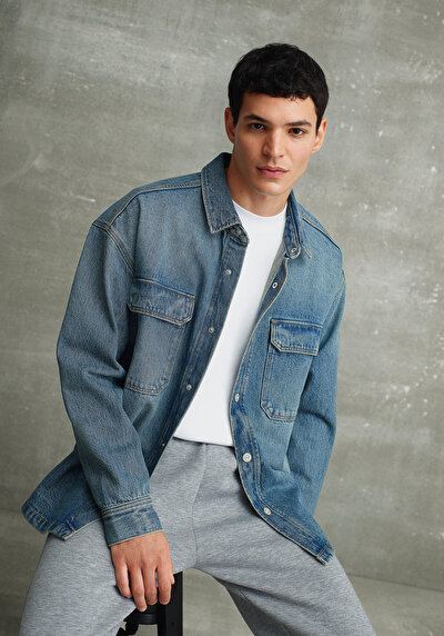 Image de Shırt À Manches Longues  Regular Fit Droit Jean Homme