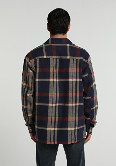 Image de Surchemise  Marine Relaxed Fit Homme