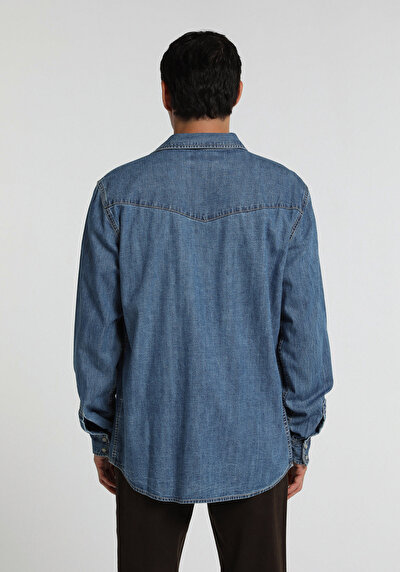 Image de Shırt À Manches Longues  Regular Fit Droit Jean Homme