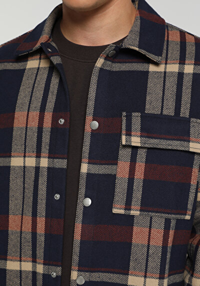 Image de Surchemise  Marine Relaxed Fit Homme