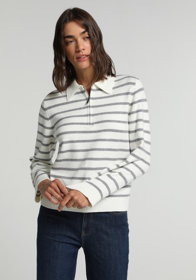 Image de Pull Gris Regular Fit Manches Longues Femme