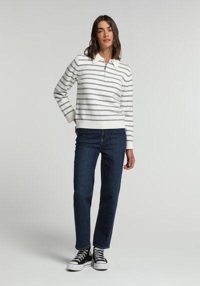 Image de Pull Gris Regular Fit Manches Longues Femme