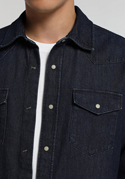 Image de Shırt À Manches Longues  Regular Fit Droit Jean Homme