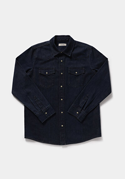 Image de Shırt À Manches Longues  Regular Fit Droit Jean Homme