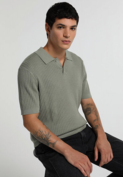 Image de Tricot Vert Regular Fit  Homme