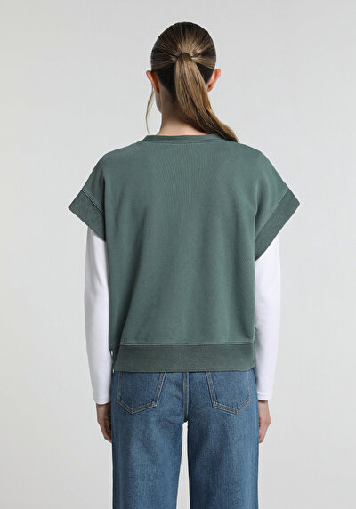 Image de Manches Courtes Vert Regular Fit Femme