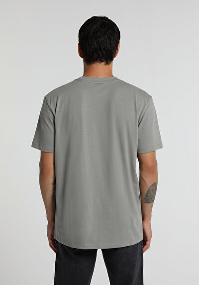 Image de T-shirt À Manches Courtes Anthracite Regular Fit Droit Homme