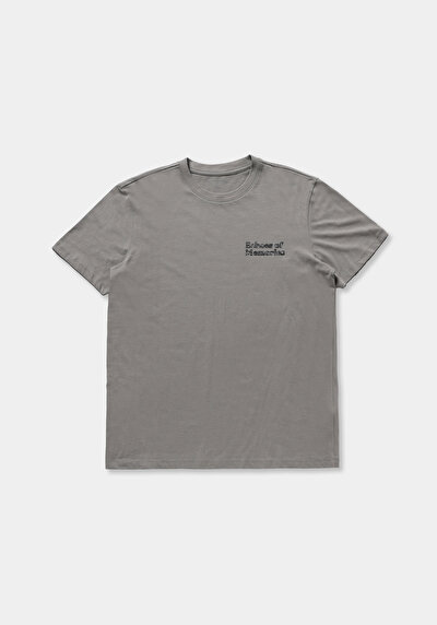 Image de T-shirt À Manches Courtes Anthracite Regular Fit Droit Homme