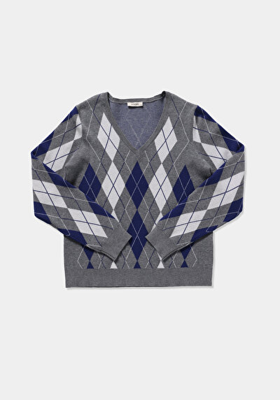 Image de Pull Gris Regular Fit Manches Longues  Femme