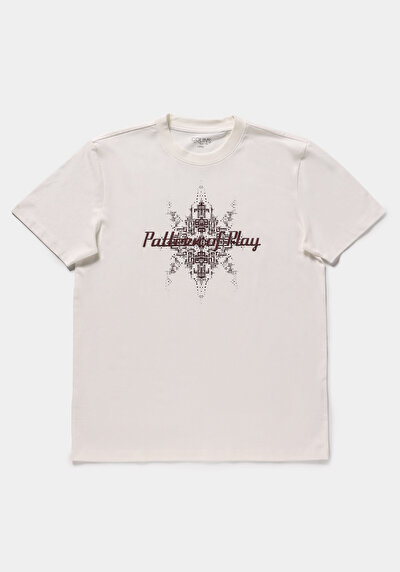 Image de T-shirt À Manches Courtes Blanc Regular Fit Droit Homme