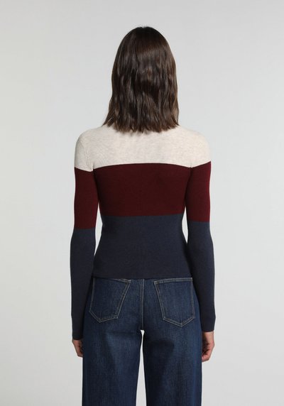 Image de Pull Multicolou Slim Fit Manches Longues Femme