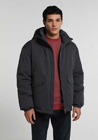 Image de Veste Bleu Relaxed Fit Manches Longues  Polyester Homme