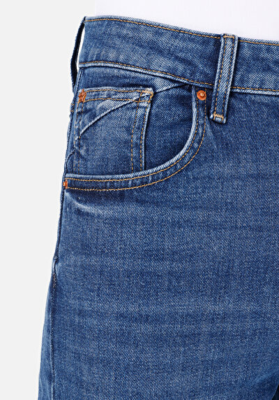 Image de 896  Maria Pantalon Denim Tapered Leg  En  Mom Fit Femme