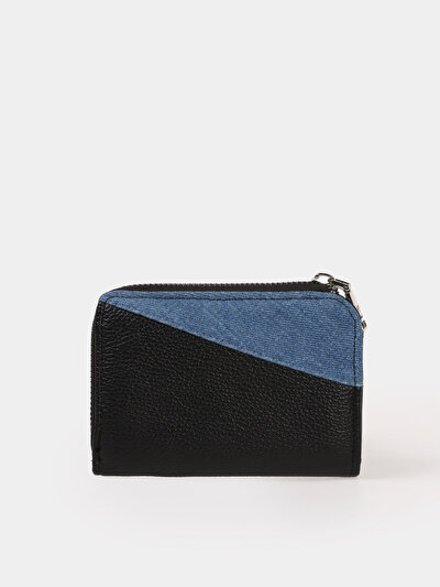 Image de Portefeuille Noir Modern Fit Femme