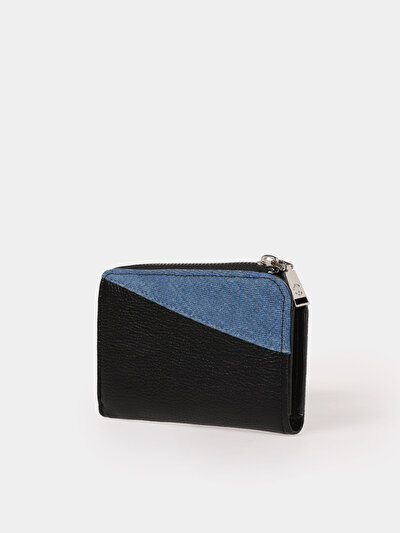 Image de Portefeuille Noir Modern Fit Femme