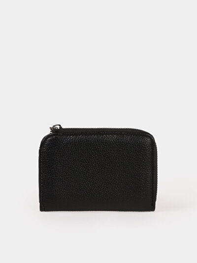 Image de Portefeuille Noir Modern Fit Femme