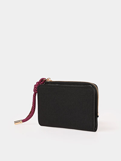 Image de Portefeuille Noir Modern Fit Femme
