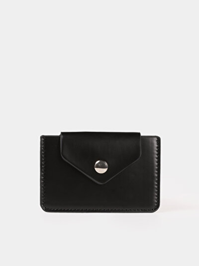 Image de Portefeuille Noir Modern Fit Femme